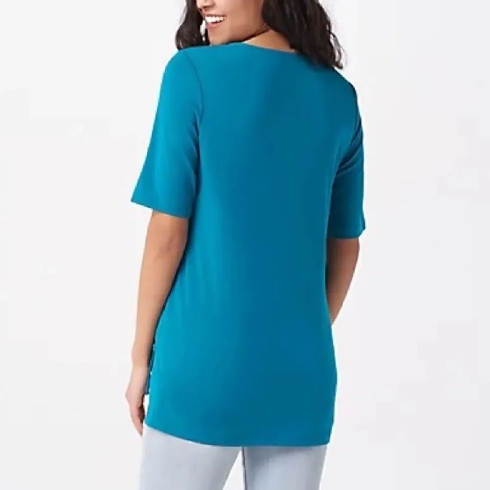 Susan Graver Modern Essentials Liquid Knit Top - Picture 2 of 3